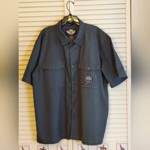Harley-Davidson Charcoal Button Down Shirt